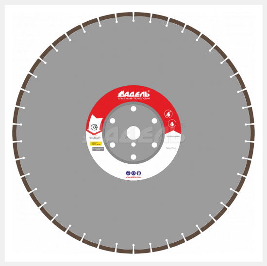 Диск по железобетону ЖБ 30 ?600 мм /40x5,0x12/ 42 сегм от 11 кВт