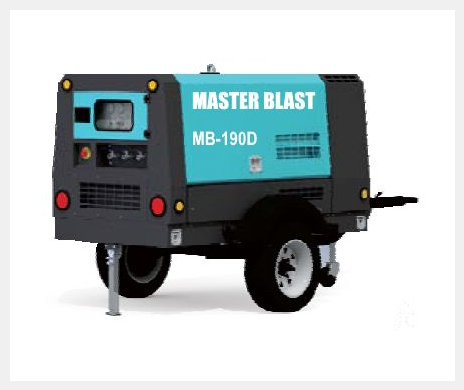 Винтовой компрессор Master Blast MB-190D-7+AC (дизельный с осушителем)
