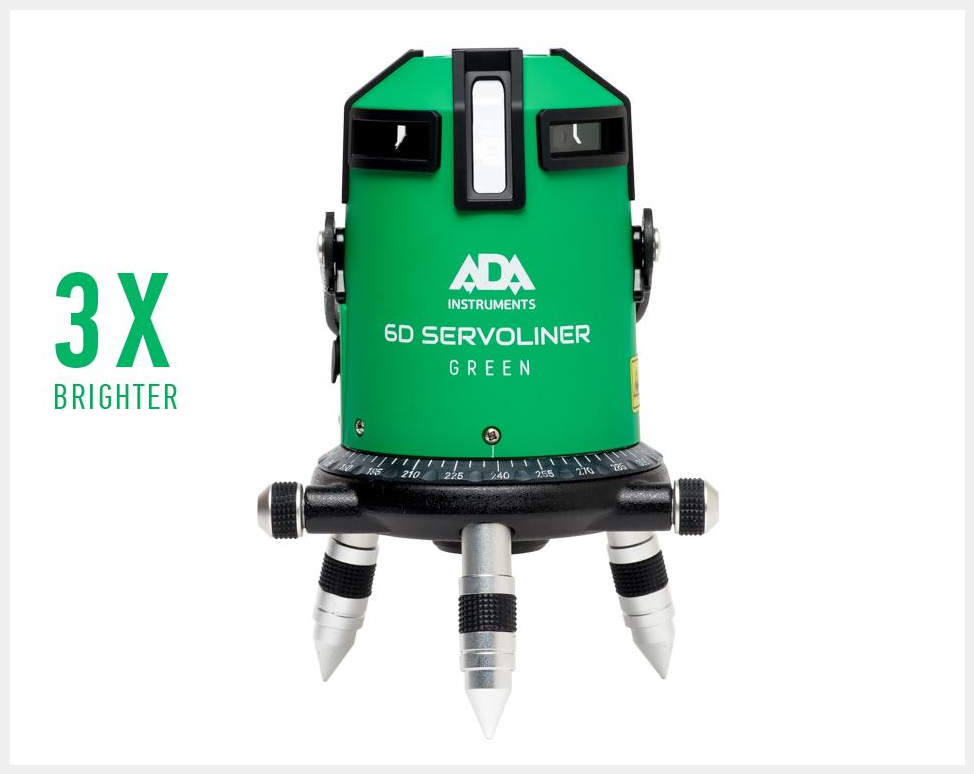 Лазерный уровень ADA 6D SERVOLINER GREEN