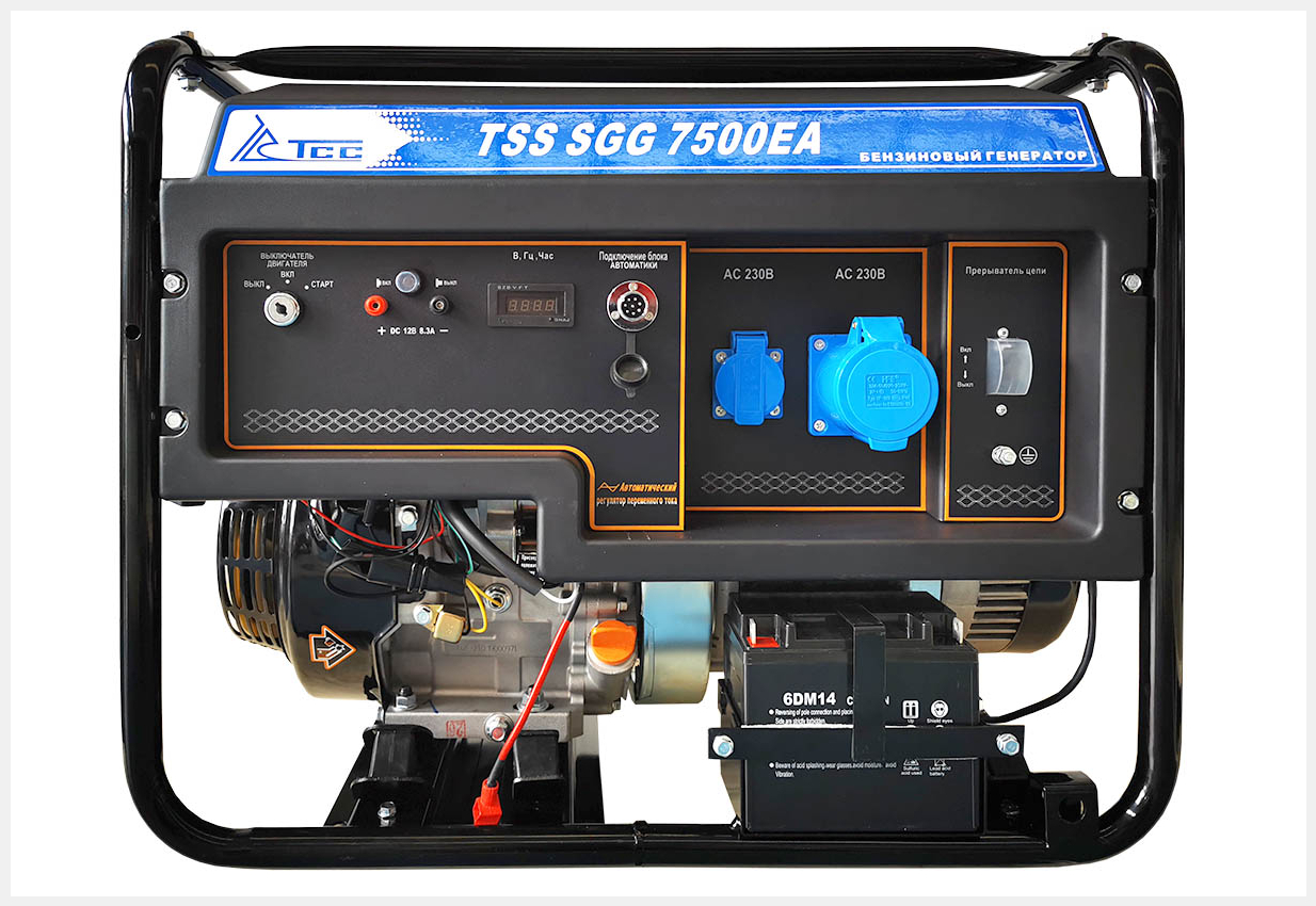 БЕНЗОГЕНЕРАТОР TSS SGG 7500ЕA 230 В