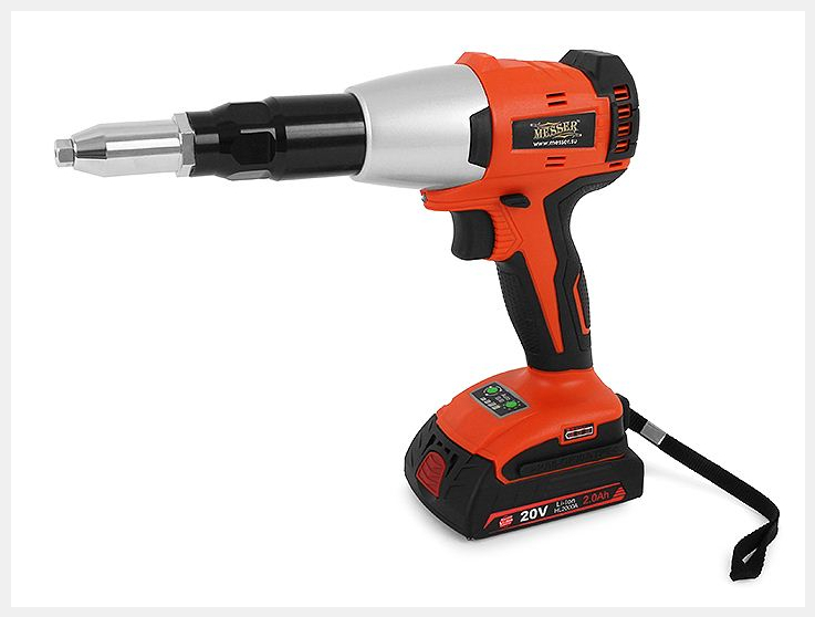 Заклепочник вытяжной аккумуляторный MESSER LW20LD